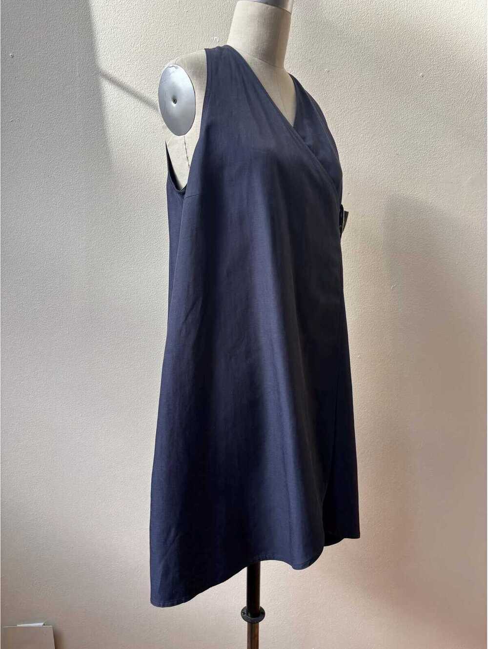 Stella McCartney Navy Sleveless Wrap Dress - Picture 6 of 8